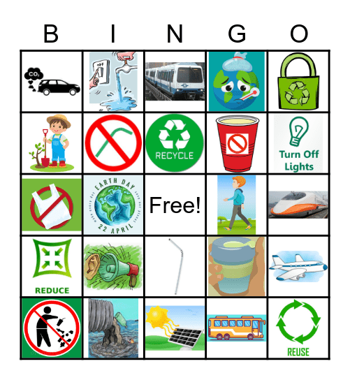ECO-FRIENDLY Bingo Card