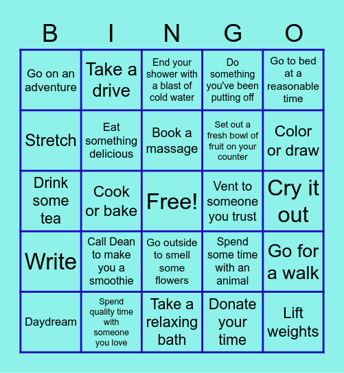 York Hills Bingo Card