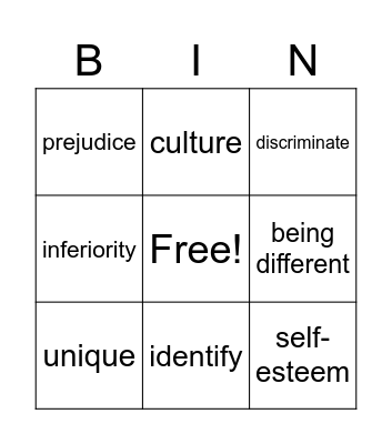 Camila's Bingo Card