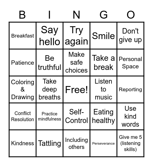 End of the Year Bingo! Bingo Card