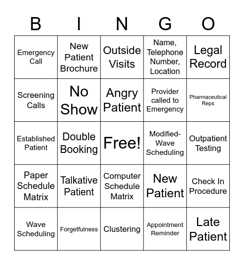 Admin: Review of Chapter 9 Bingo Card