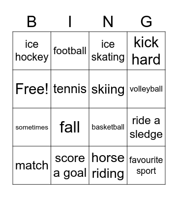 HE2 U7 Bingo Card