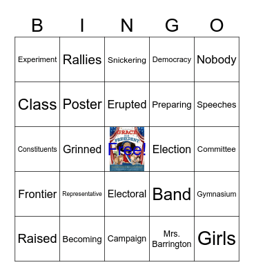 Grace For President Bingo Card