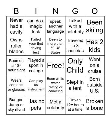 CS BINGO Card