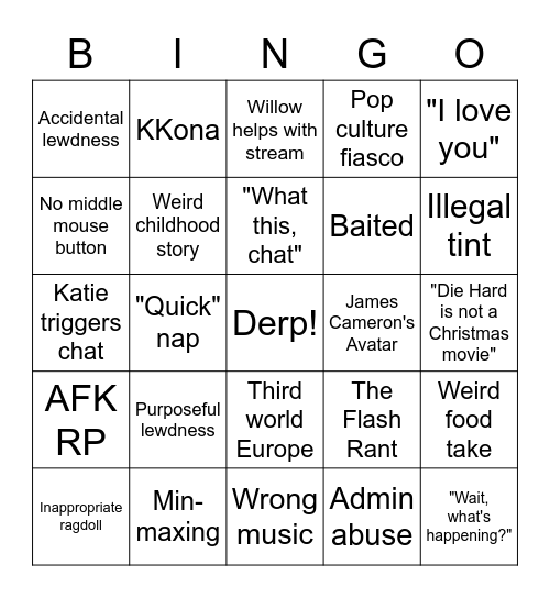 kabie-bingo Card