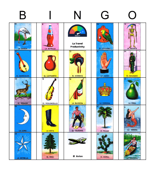 Loteria 1 Bingo Card