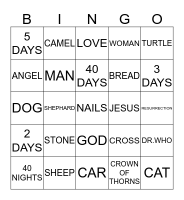 EASTER BINGO Card