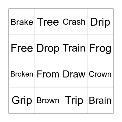 r - blend bingo Card