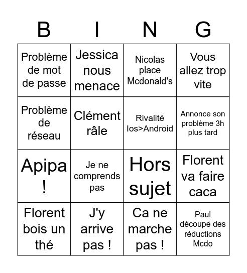 Bingo IOS Bingo Card