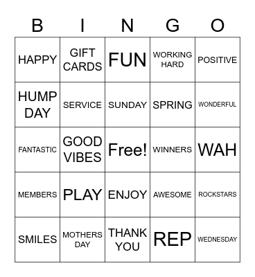 BINGO Card