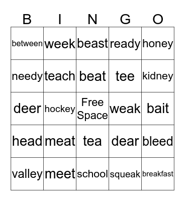 Unit 11 Bingo Card