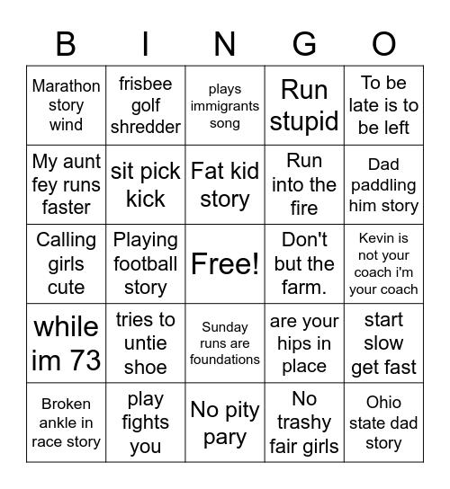 Bennit Bingo Card
