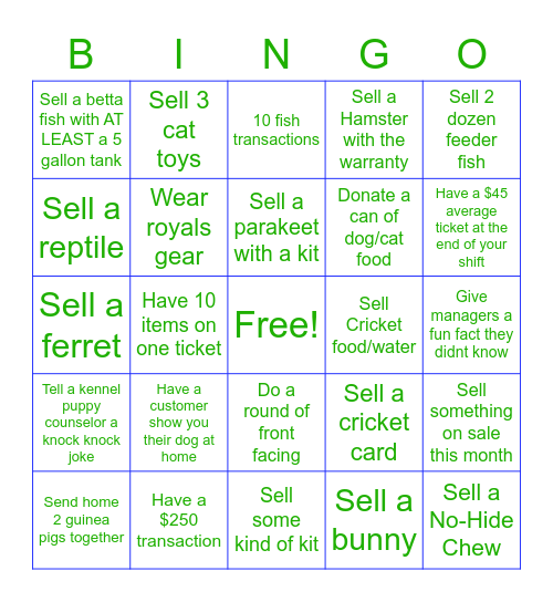 Blue Springs Supply :-) Bingo Card