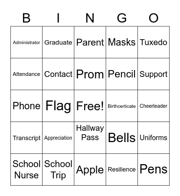 Administrative Assistants Bingo Card