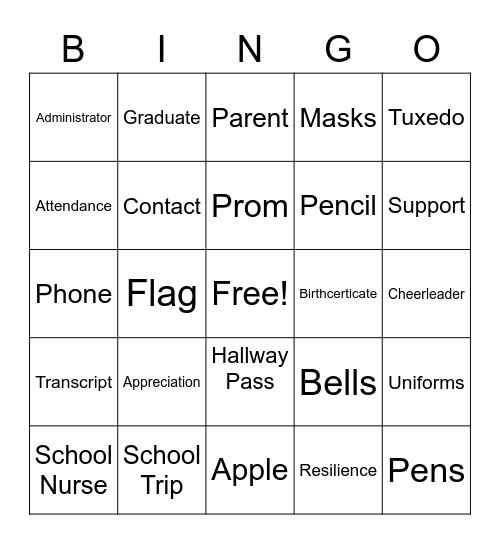 Administrative Assistants Bingo Card