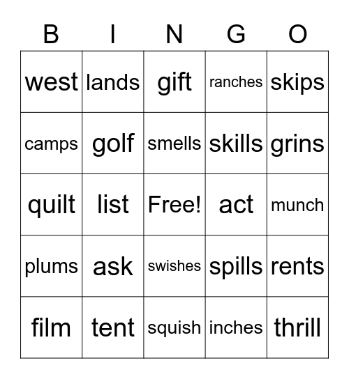 WRS Step 2.2 Bingo Card