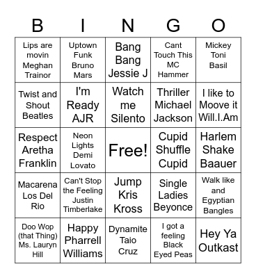 Block Party R1 Bingo Card