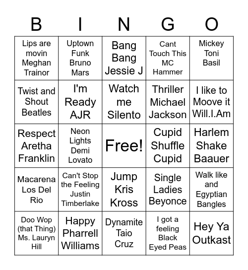 Block Party R1 Bingo Card