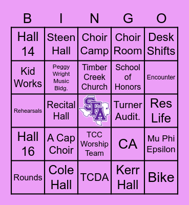 Grad Bingo Card