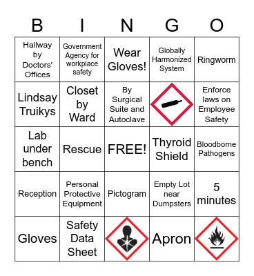 "OHSA-Ohhh!" BINGO - OSHA Edition Bingo Card