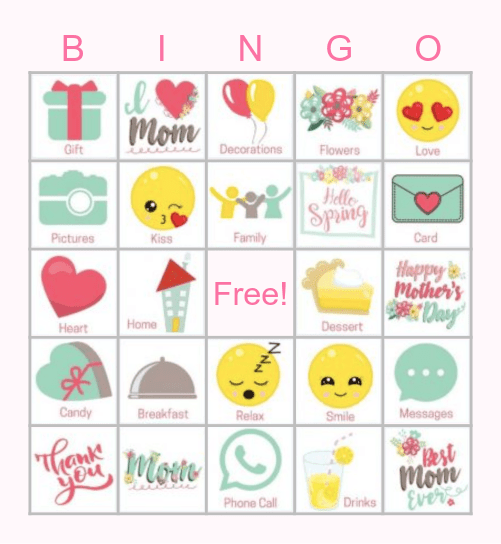 Mother's Day BINGO! Bingo Card