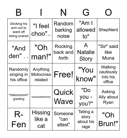 PB Bingo #2 Bingo Card