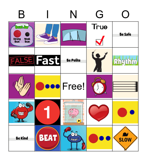 Music Bingo Card