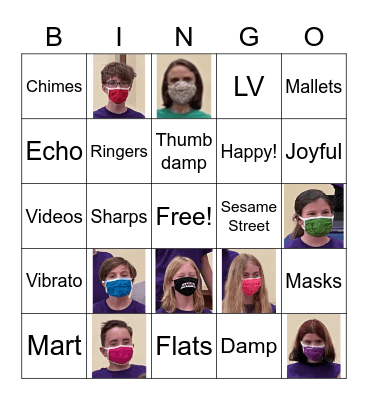 JOYFUL RINGERS Bingo Card