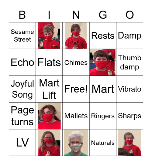 ECHO RINGERS Bingo Card