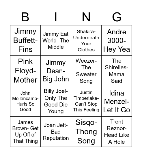 Coverall Bingo Card