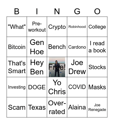 Jourban-ology Bingo Card