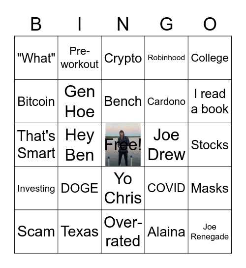 Jourban-ology Bingo Card