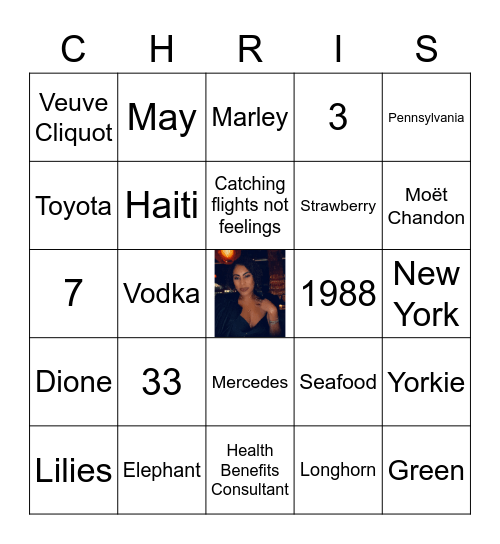 Birthday Bingo Card