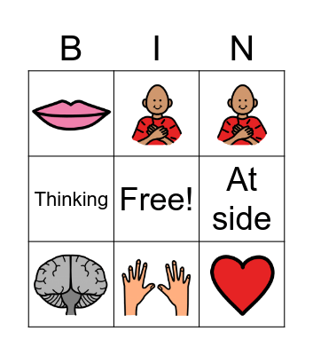 Whole Body Listening Bingo Card