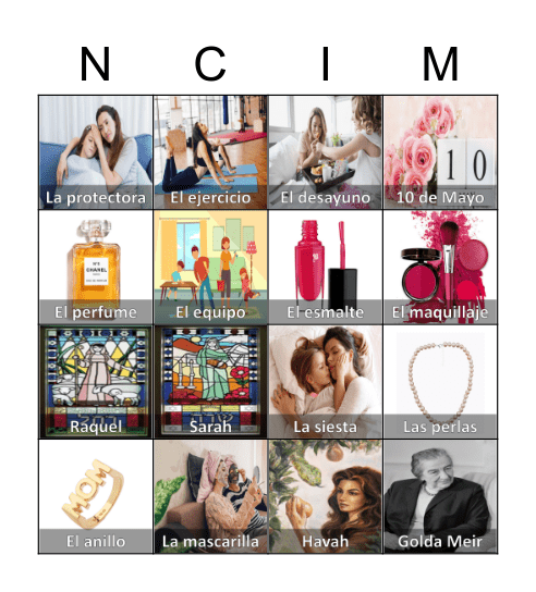 Mother´s day NCIM Bingo Card