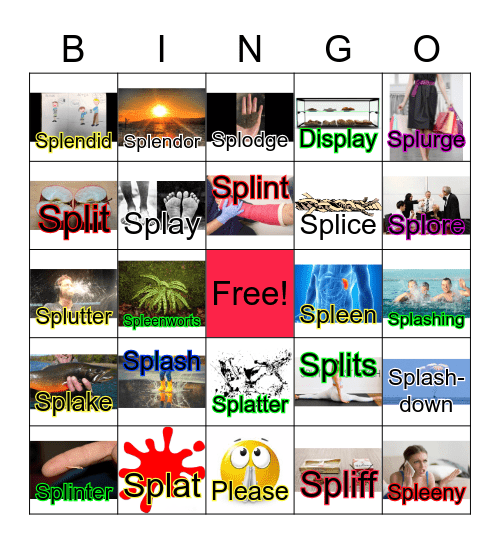 SPL Bingo Card