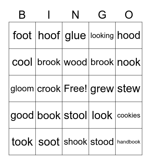 Phonics Bingo! Bingo Card