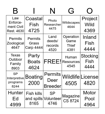 Operator Call Connect Bingo Card