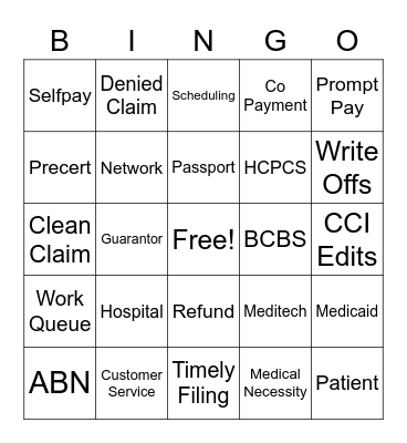 PFS Bingo Card