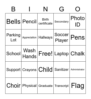 Administrative Assistants * Bingo Card