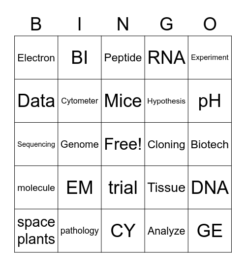 ICBR Bingo! Bingo Card