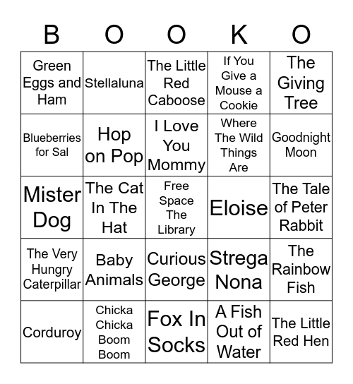 Book Bingo Card