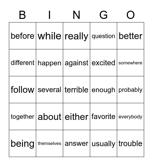 Troublemaker Bingo! Bingo Card