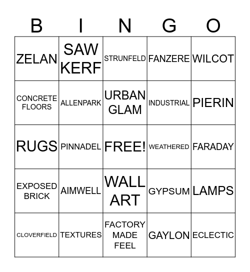 BINGOOLOGY Bingo Card