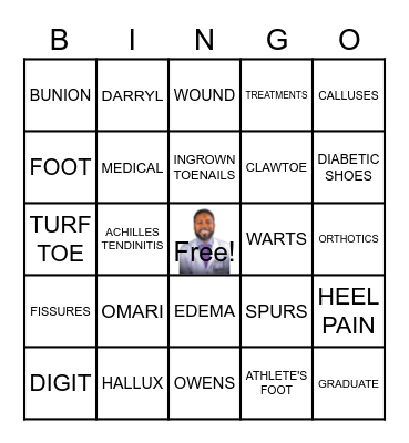 Omari Owens DPM Bingo Card