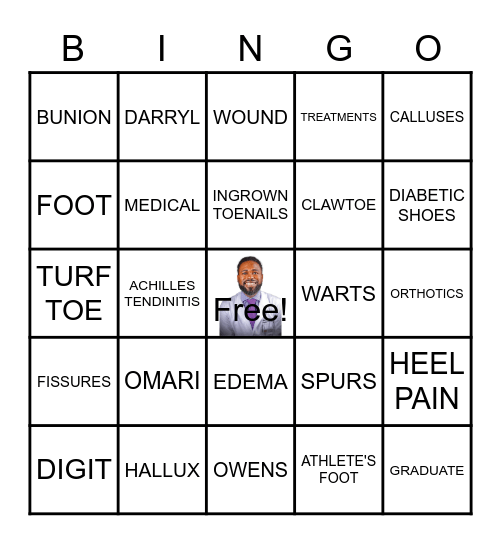 Omari Owens DPM Bingo Card