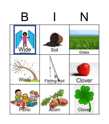 Bear Wants More Vocab Level 1 Bingo Card