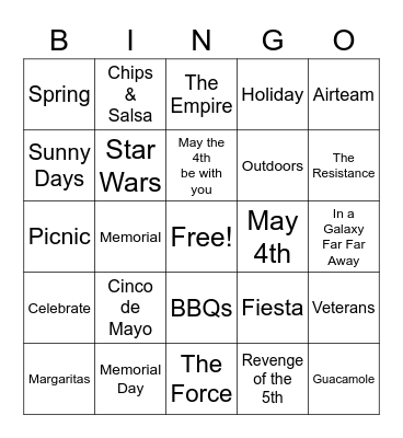 MAY MADNESS Bingo Card