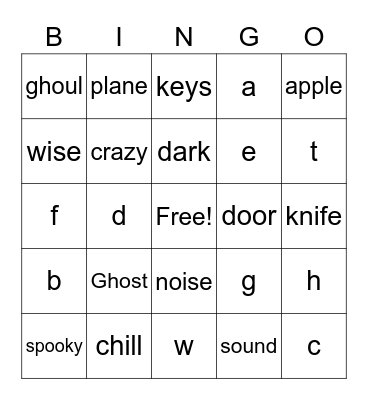 Wendy Test Bingo Card