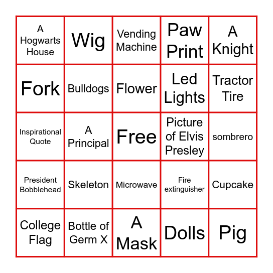 Freshmen Bingo Card